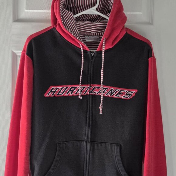 Carolina Hurricanes Hoodie Zip Up Sweatshirt Large NHL Hockey Logo Casual - Picture 1 of 5